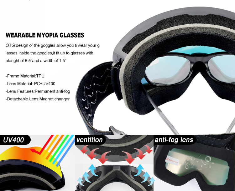 Magnetic Ski Goggles YH212(图6)