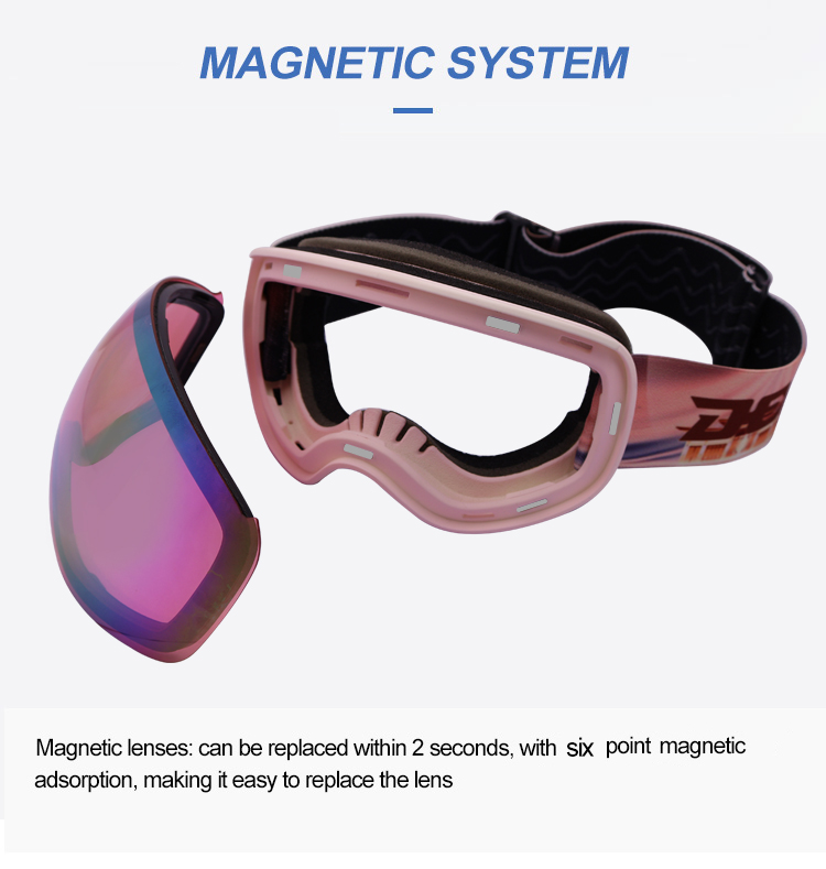  Magnetic Kids ski goggles YH196(图2)