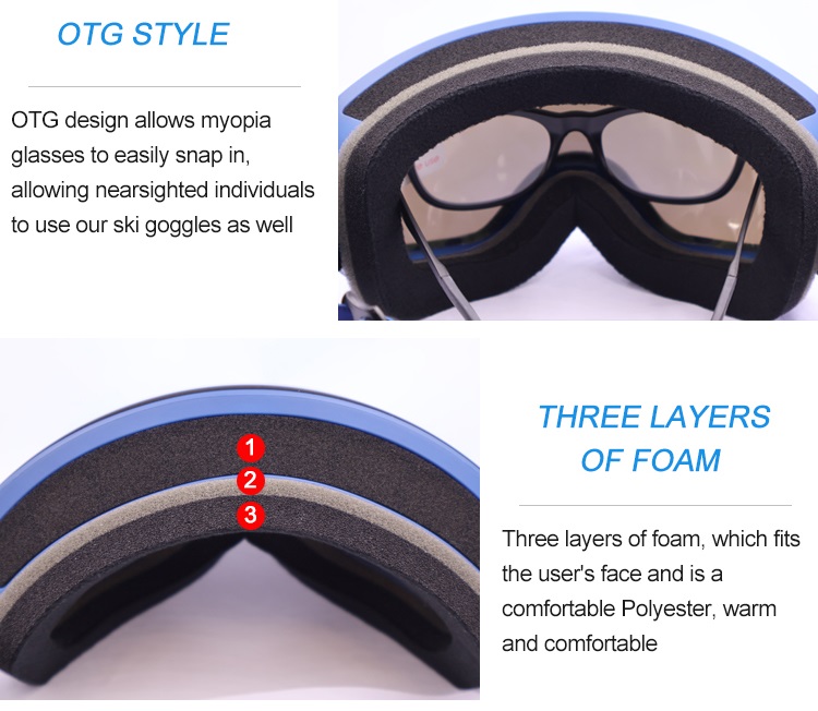  Magnetic Adults ski goggles YH190(图6)