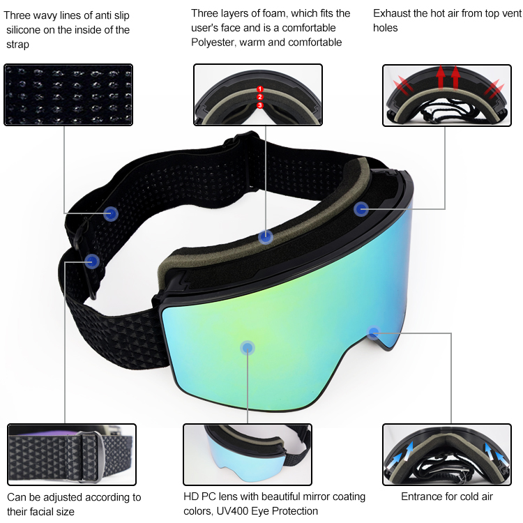  Adults ski goggles YH201(图6)