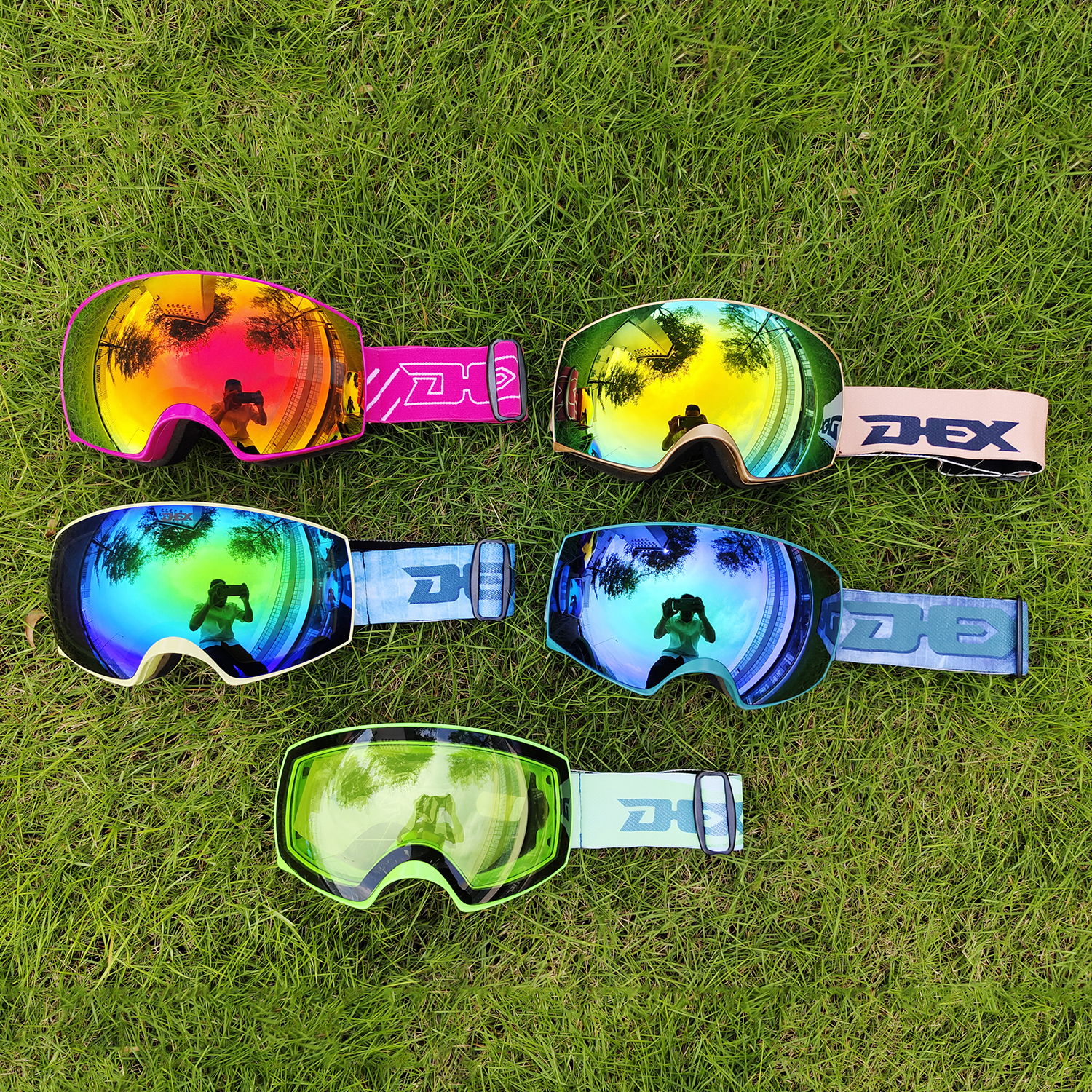  Magnetic Adults ski goggles YH202(图1)