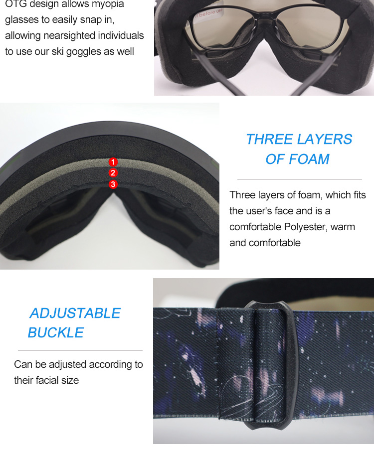 Magnetic Adults Ski Goggles YH239(图7)