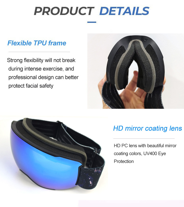 Magnetic Adults Ski Goggles YH239(图5)