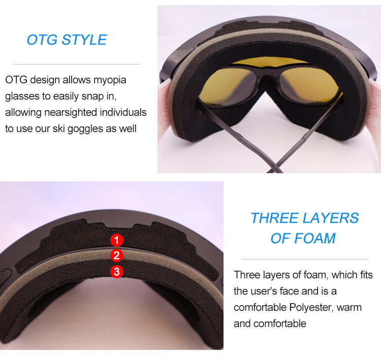 Magnetic Adults ski goggles YH240(图8)