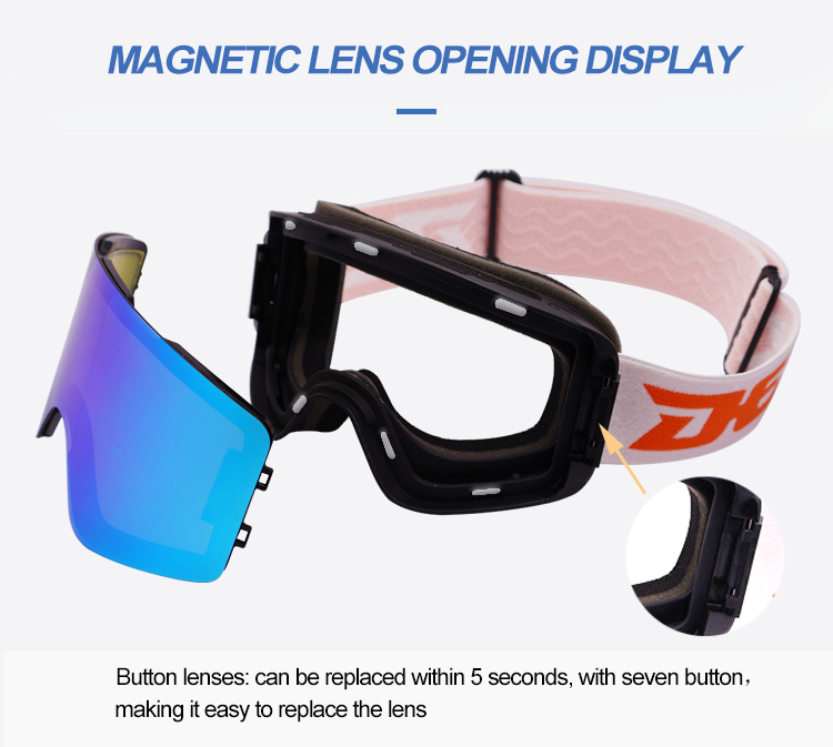 Magnetic Adults ski goggles YH240(图3)