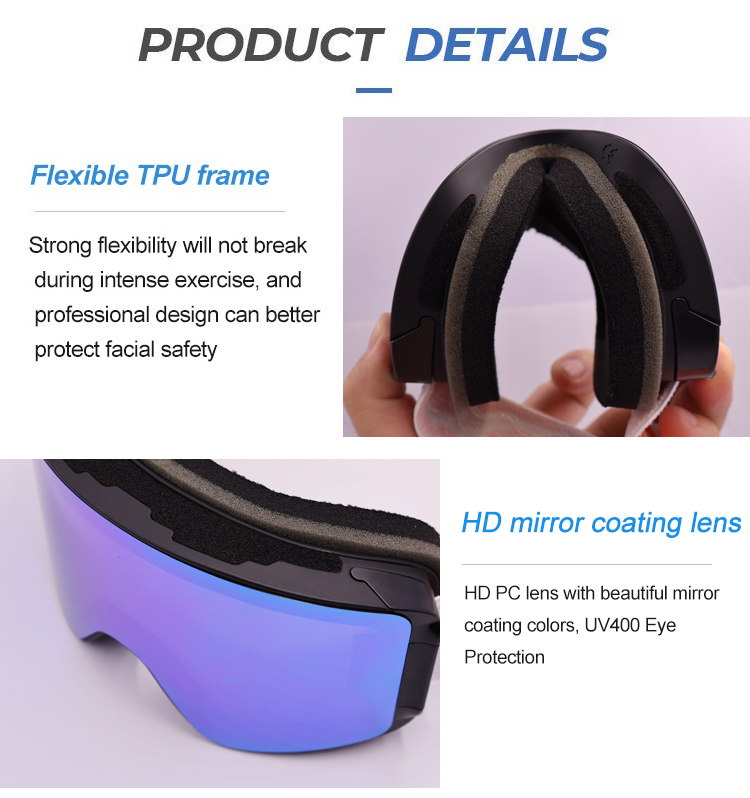 Magnetic Adults ski goggles YH240(图6)