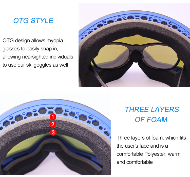 Magnetic Adults ski goggles YH281C(图7)